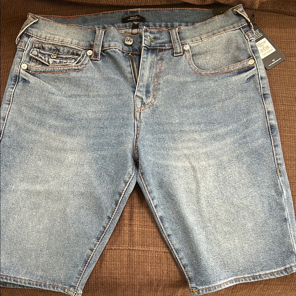 Men's Blue Denim Shorts